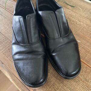 PRADA—Classic Black Leather Men's Shoes